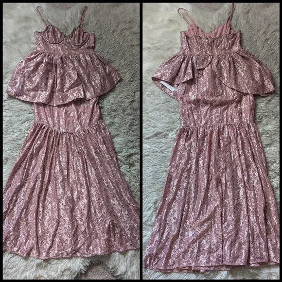 NWT For Love and Lemons Shai Maxi Gown Dress - Picture 4 of 16